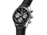  Shop Authentic Tag Heuer Carrera Automatic Chronograph Black Dial Black Leather Strap Watch for Men - CBS2210.FC6534 - Luxxuri
