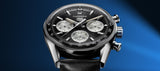  Shop Authentic Tag Heuer Carrera Automatic Chronograph Black Dial Black Leather Strap Watch for Men - CBS2210.FC6534 - Luxxuri