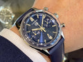  Shop Authentic Tag Heuer Carrera Chronograph Blue Dial Blue Leather Strap Watch for Men - CBS2212.FC6535 - Luxxuri