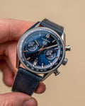  Shop Authentic Tag Heuer Carrera Chronograph Blue Dial Blue Leather Strap Watch for Men - CBS2212.FC6535 - Luxxuri