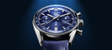  Shop Authentic Tag Heuer Carrera Chronograph Blue Dial Blue Leather Strap Watch for Men - CBS2212.FC6535 - Luxxuri