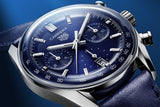  Shop Authentic Tag Heuer Carrera Chronograph Blue Dial Blue Leather Strap Watch for Men - CBS2212.FC6535 - Luxxuri