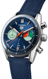  Shop Authentic Tag Heuer Carrera Skipper Automatic Chronograph Blue Dial Blue Nylon Strap Watch for Men - CBS2213.FN6002 - Luxxuri