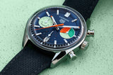  Shop Authentic Tag Heuer Carrera Skipper Automatic Chronograph Blue Dial Blue Nylon Strap Watch for Men - CBS2213.FN6002 - Luxxuri