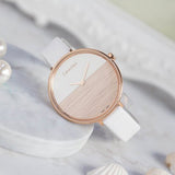  Shop Authentic Calvin Klein Rise White Dial White Leather Strap Watch for Women - K7A236LH - Luxxuri
