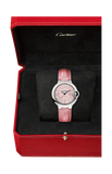  Shop Authentic Cartier Ballon Blue De Cartier Pink Dial Pink Leather Strap Watch for Women - WSBB0031 - Luxxuri