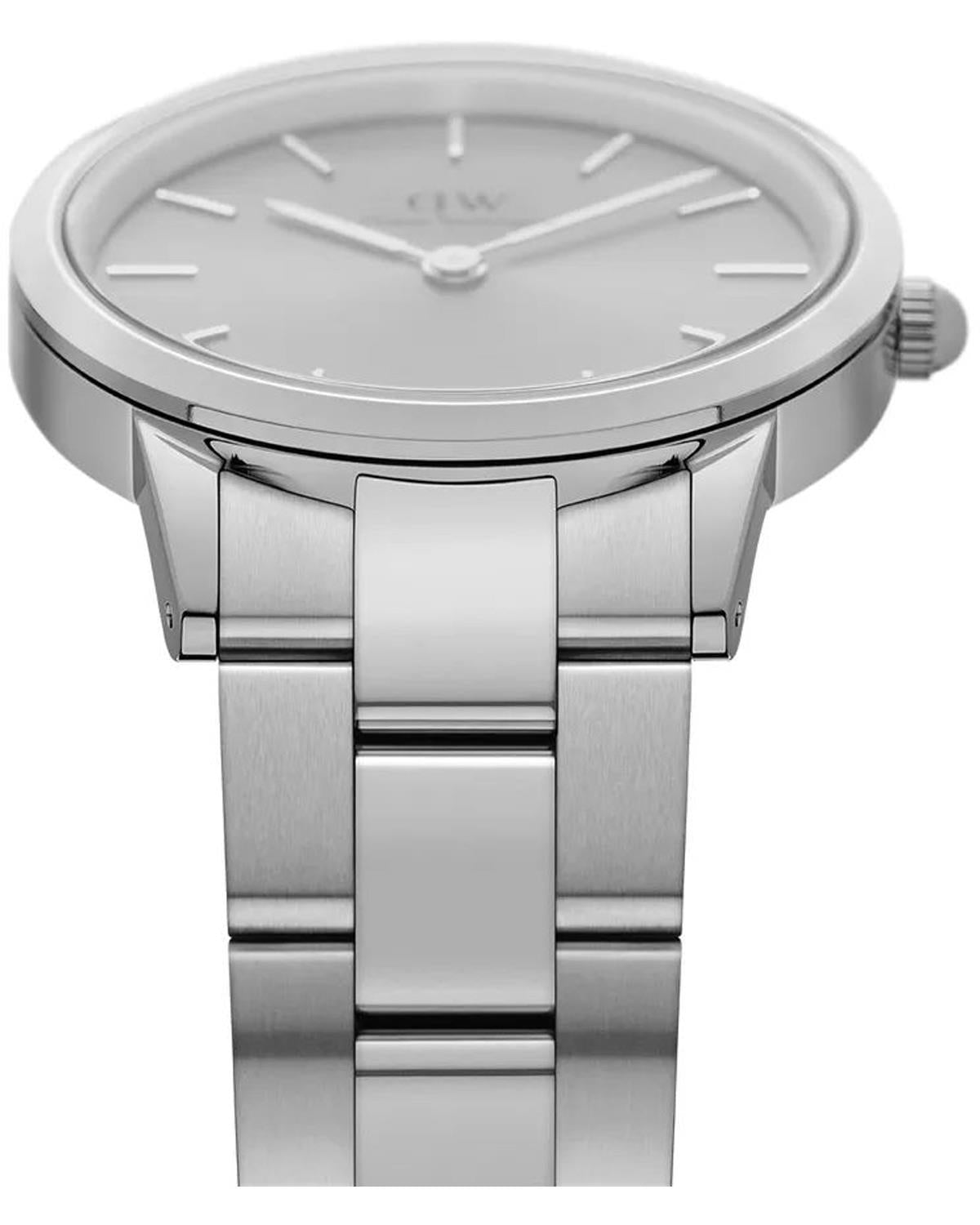  Shop Authentic Daniel Wellington Iconic Link Unitone Silver Dial Silver Steel Strap Watch For Women - DW00100402 - Luxxuri