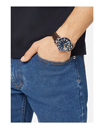  Shop Authentic Versace Greca Sport Analog Blue Dial Brown Leather Strap Watch For Men - VEZ300121 - Luxxuri