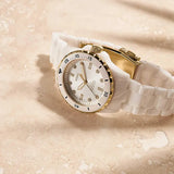  Shop Authentic Fossil FB-01 Analog White Dial White Ceramic Strap Watch for Women - CE1107 - Luxxuri
