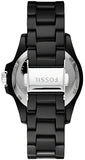  Shop Authentic Fossil FB-01 Three-Hand Black Dial Black Ceramic Strap Watch for Women - CE1108 - Luxxuri