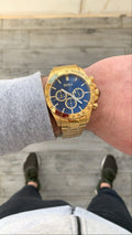  Shop Authentic Hugo Boss Ikon Blue Dial Gold Steel Strap Watch for Men - 1513340 - Luxxuri