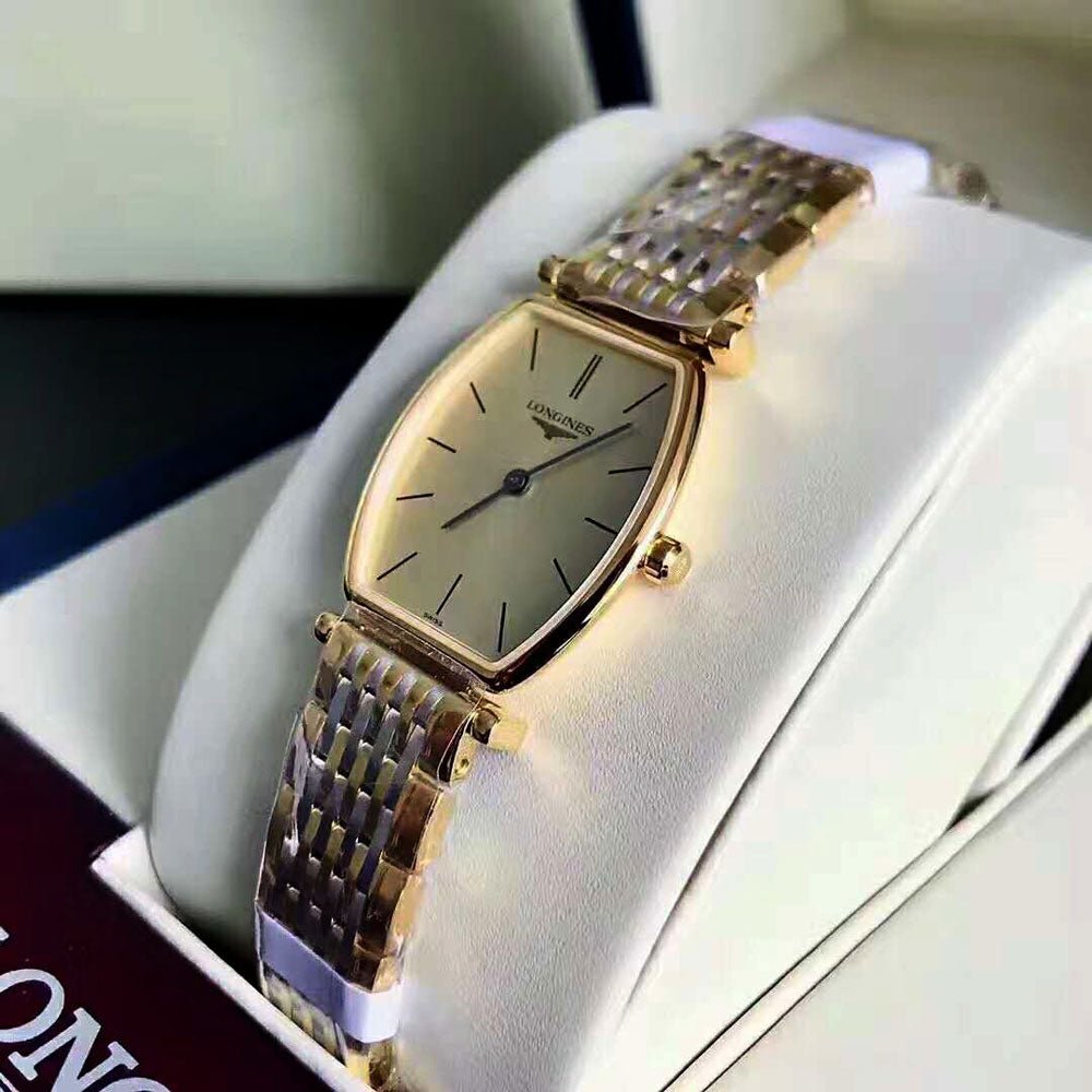  Shop Authentic Longines La Grande Classique Tonneau 22 Yellow Gold Watch for Women - L4.205.2.32.7 - Luxxuri