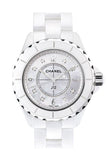  Shop Authentic Chanel J12 Diamonds Quartz Ceramic White Dial White Steel Strap Watch for Women - J12 H2422 - Luxxuri