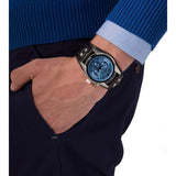  Shop Authentic Fossil Coachman Chronograph Blue Dial Black Leather Strap Watch for Men - CH2564 - Luxxuri