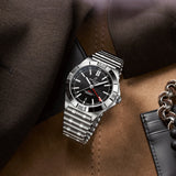  Shop Authentic Breitling Chronomat GMT 40 Automatic Black Dial Silver Steel Strap Watch for Men - A32398101B1A1 - Luxxuri