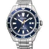 Shop Authentic Citizen Promaster Marine Blue Dial Silver Steel Strap Watch For Men - BN0191-80L - Luxxuri