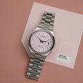  Shop Authentic Citizen x Pantone Automatic Dreamy Pink Dial Silver Steel Strap Watch For Men - NJ0158-89X - Luxxuri