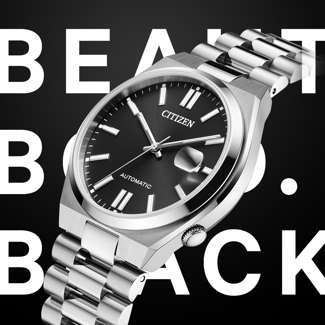  Shop Authentic Citizen Tsuyosa Automatic Black Dial Silver Steel Strap Watch For Men - NJ0150-81E - Luxxuri