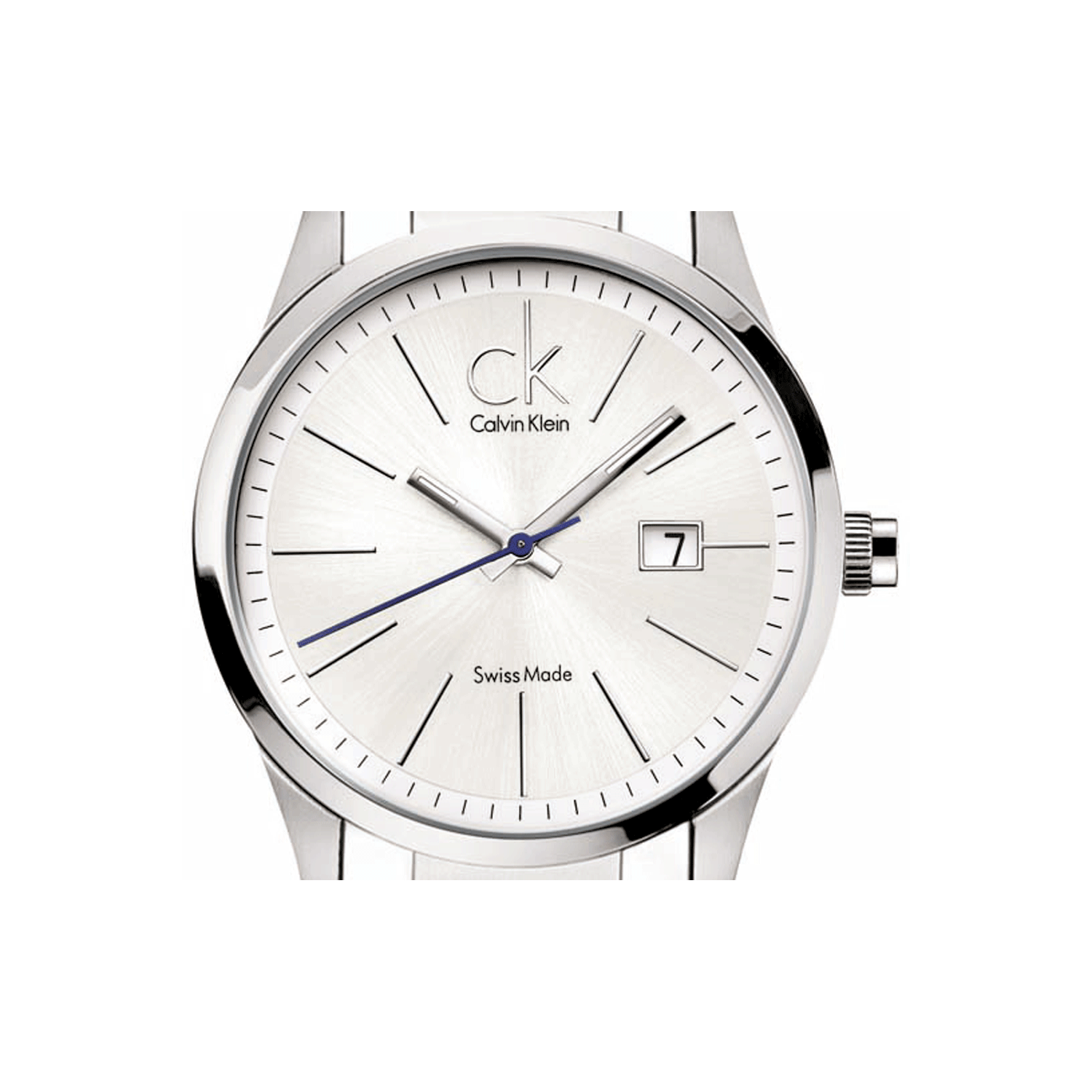  Shop Authentic Calvin Klein Bold Silver Dial Silver Steel Strap Watch for Men - K2246120 - Luxxuri