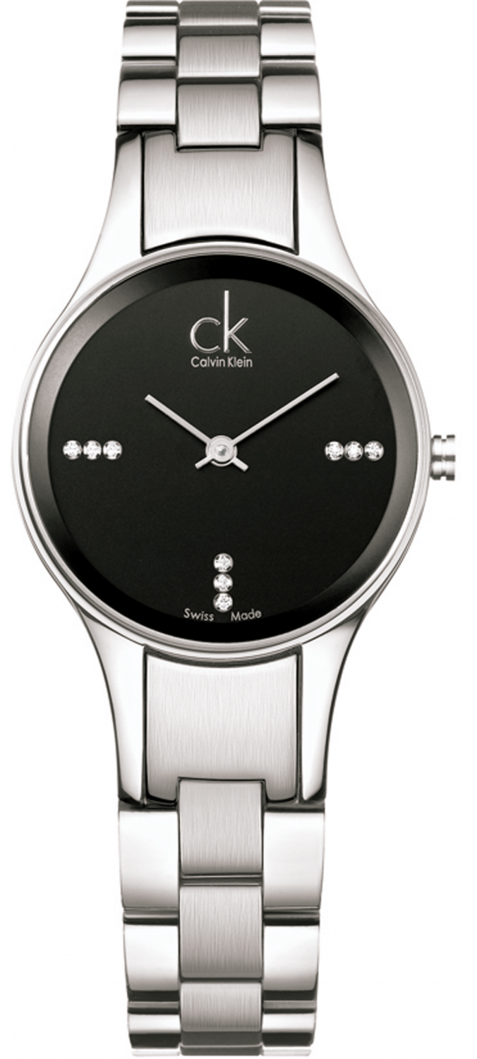  Shop Authentic Calvin Klein Simplicity Diamonds Black Dial Silver Steel Strap Watch for Women - K4323102 - Luxxuri
