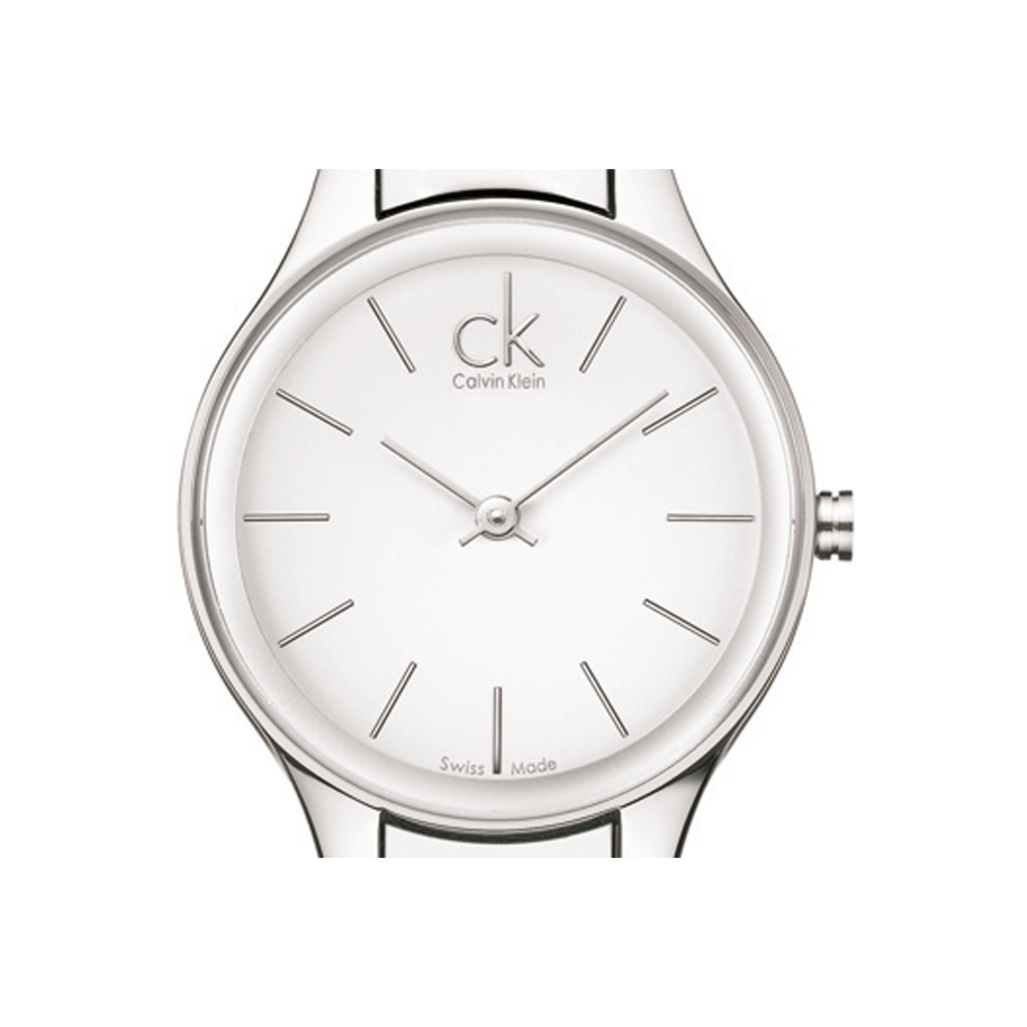  Shop Authentic Calvin Klein Simplicity White Dial Silver Steel Strap Watch for Women - K4323126 - Luxxuri