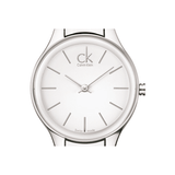  Shop Authentic Calvin Klein Simplicity White Dial Silver Steel Strap Watch for Women - K4323126 - Luxxuri