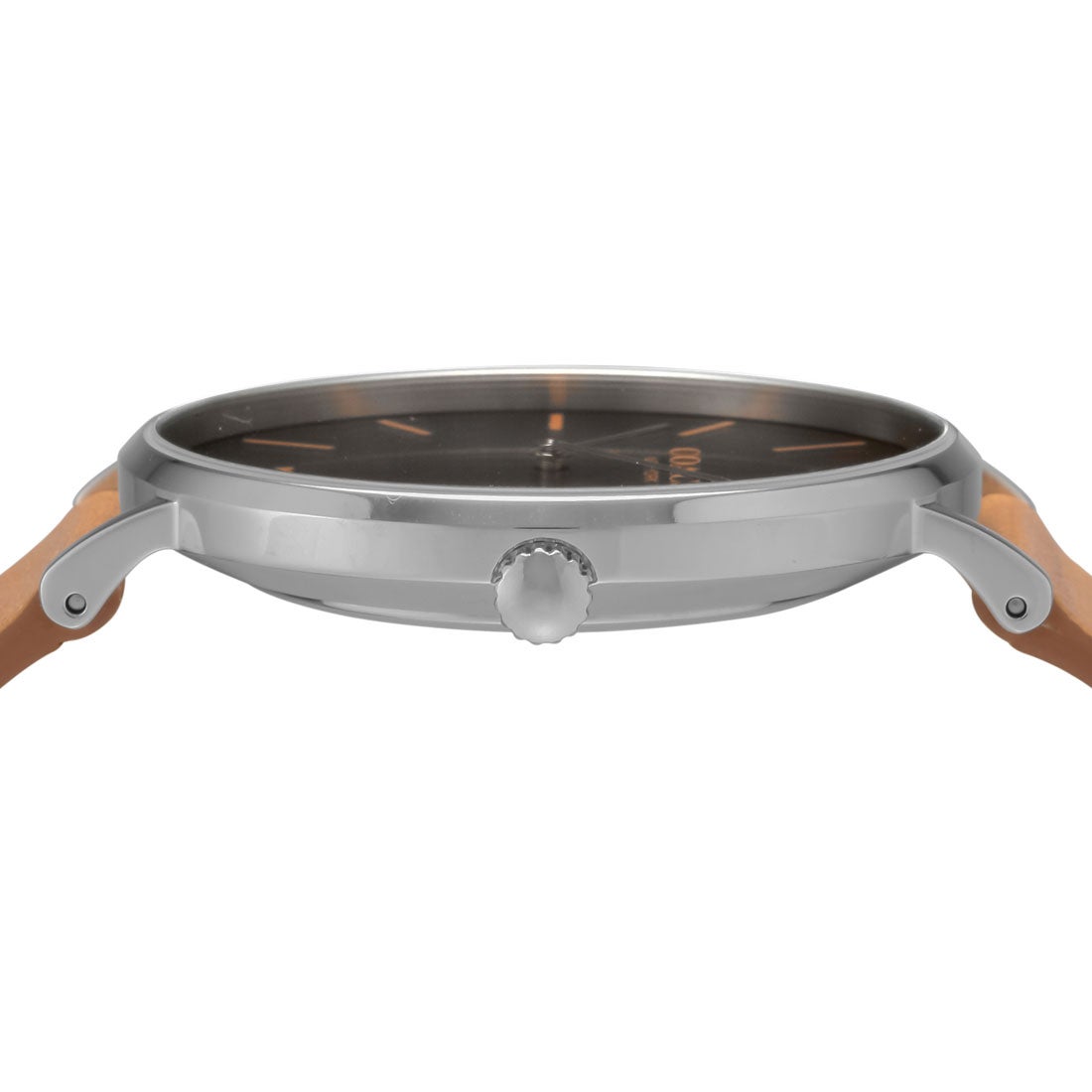 Coach Charles Black Dial Brown Leather Strap Watch for Men - 14602155