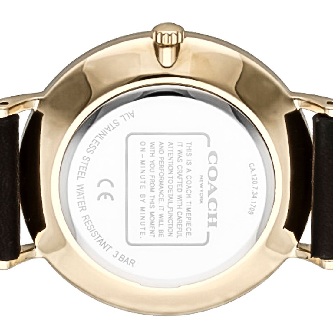  Shop Authentic Coach Perry Black Dial Black Leather Strap Watch for Women - 14503333 - Luxxuri