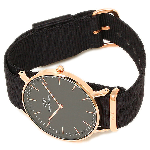  Shop Authentic Daniel Wellington Classic Cornwall Black Dial Black NATO Strap Watch For Women - DW00100150 - Luxxuri