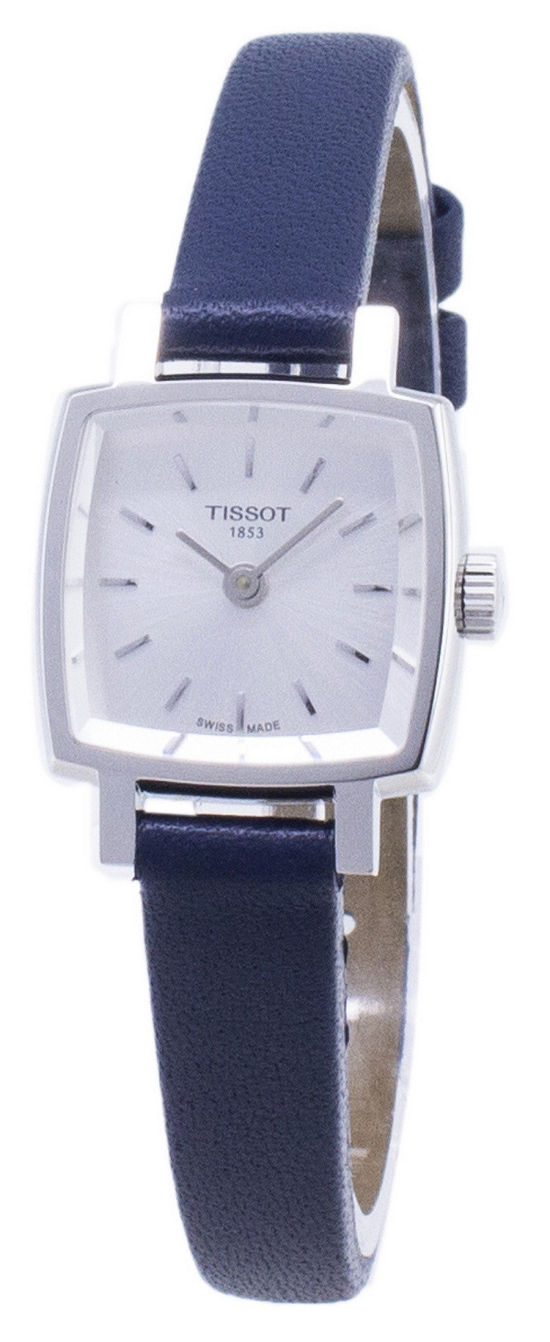  Shop Authentic Tissot Lovely Square Silver Dial Blue Leather Strap Watch For Women - T058.109.16.031.00 - Luxxuri