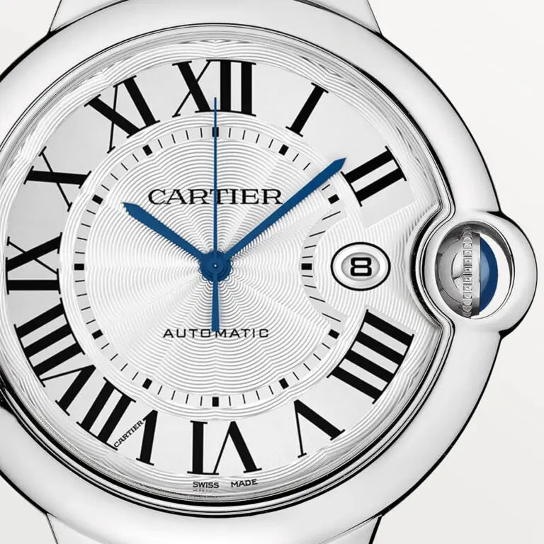  Shop Authentic Cartier Ballon Bleu De Cartier Silver Dial Silver Steel Strap Watch for Men - WSBB0049 - Luxxuri