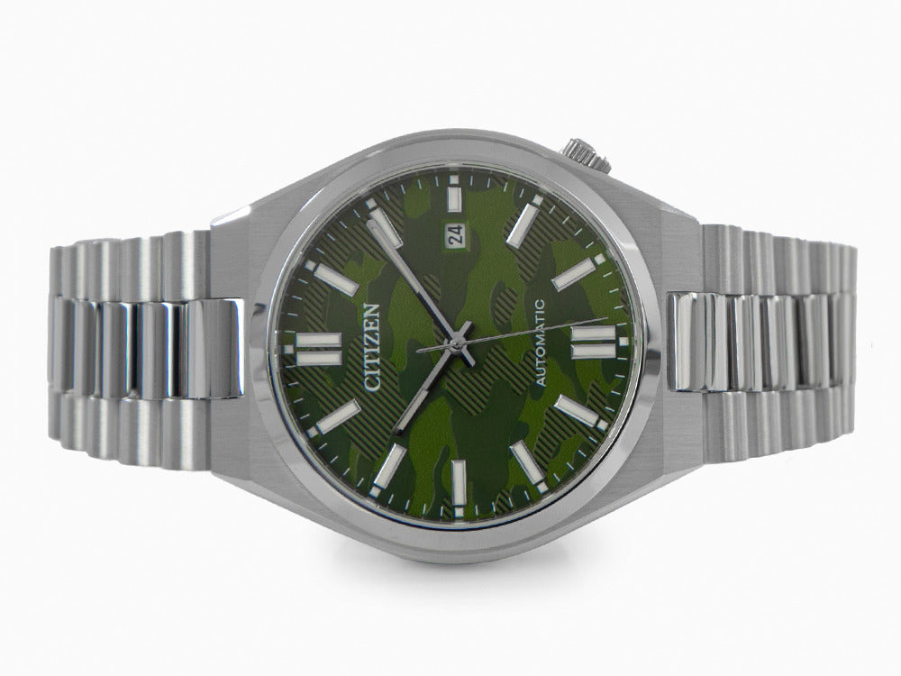  Shop Authentic Citizen Tsuyosa Automatic Camouflage Green Dial Silver Steel Strap Watch For Men - NJ0159-86X - Luxxuri
