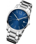  Shop Authentic Calvin Klein City Blue Dial Silver Steel Strap Watch for Men - K2G2G14N - Luxxuri
