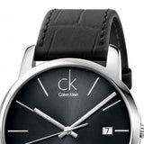  Shop Authentic Calvin Klein City Quartz Black Dial Black Leather Strap Watch for Men - K2G2G1C3 - Luxxuri