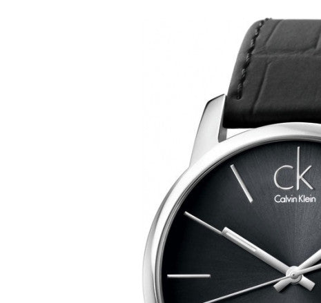  Shop Authentic Calvin Klein City Quartz Black Dial Black Leather Strap Watch for Men - K2G2G1C3 - Luxxuri