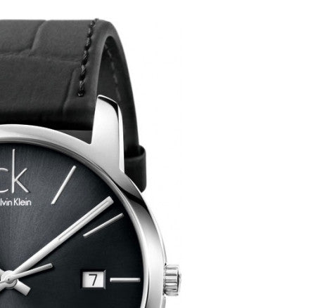 Shop Authentic Calvin Klein City Quartz Black Dial Black Leather Strap Watch for Men - K2G2G1C3 - Luxxuri