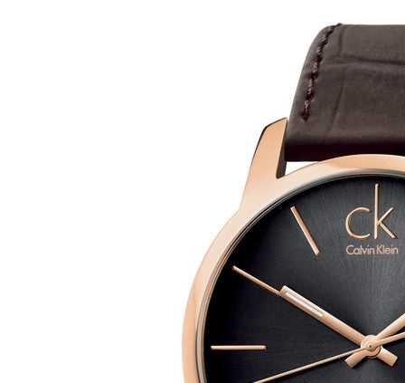  Shop Authentic Calvin Klein City Chronograph Brown Dial Brown Leather Strap Watch for Men - K2G2G6G3 - Luxxuri