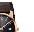  Shop Authentic Calvin Klein City Chronograph Brown Dial Brown Leather Strap Watch for Men - K2G2G6G3 - Luxxuri