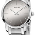  Shop Authentic Calvin Klein City Silver Dial Silver Steel Strap Watch for Women - K2G23148 - Luxxuri