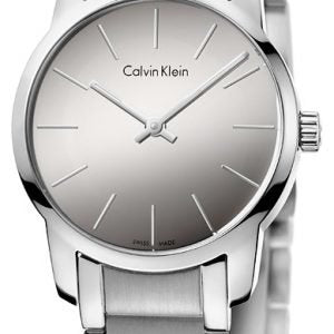  Shop Authentic Calvin Klein City Silver Dial Silver Steel Strap Watch for Women - K2G23148 - Luxxuri
