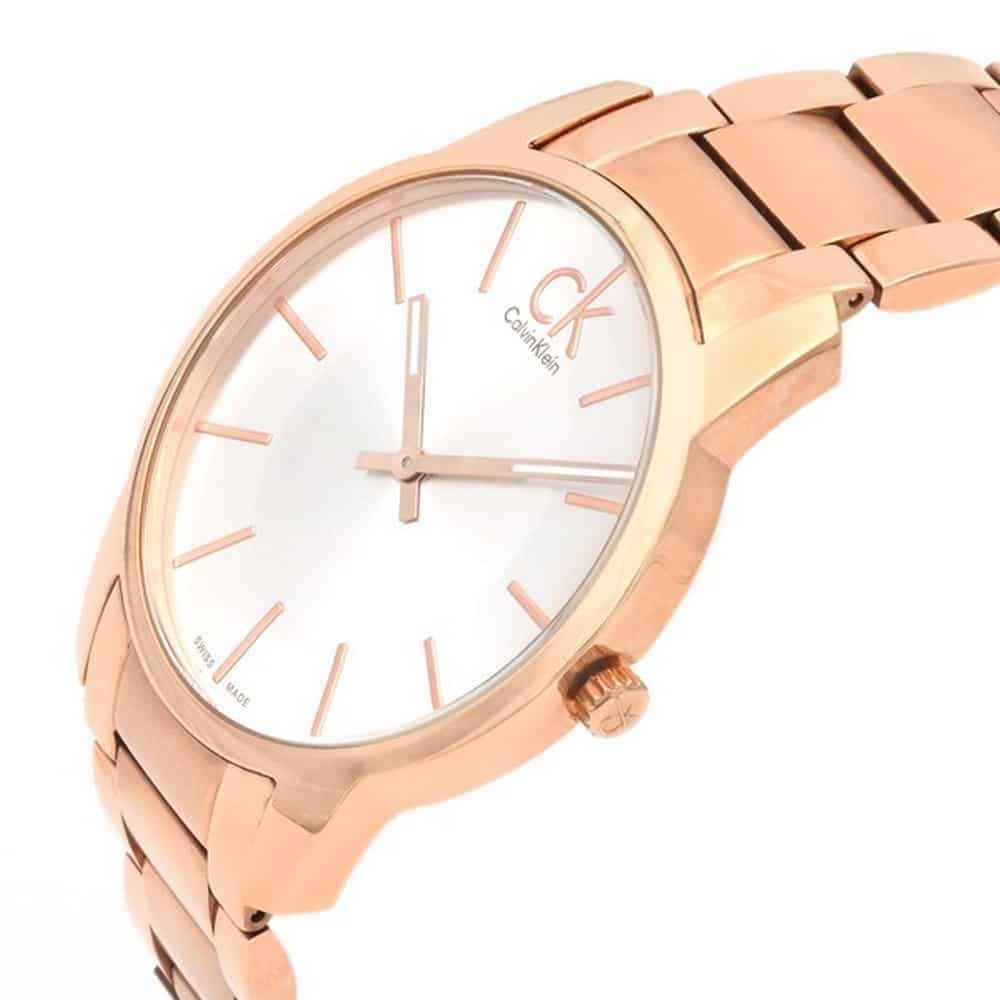  Shop Authentic Calvin Klein City White Dial Rose Gold Steel Strap Watch for Men - K2G21646 - Luxxuri
