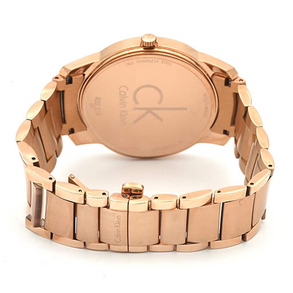  Shop Authentic Calvin Klein City White Dial Rose Gold Steel Strap Watch for Men - K2G21646 - Luxxuri