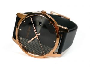  Shop Authentic Calvin Klein City Quartz Grey Dial Black Leather Strap Watch for Men - K2G2G6C3 - Luxxuri