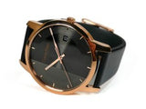  Shop Authentic Calvin Klein City Quartz Grey Dial Black Leather Strap Watch for Men - K2G2G6C3 - Luxxuri