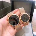  Shop Authentic Calvin Klein Minimal Black Dial Rose Gold Mesh Bracelet Watch for Women - K3M2262Y - Luxxuri