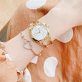  Shop Authentic Calvin Klein Class White Dial Gold Steel Strap Watch for Women - K6R23526 - Luxxuri