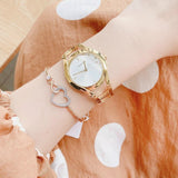  Shop Authentic Calvin Klein Class White Dial Gold Steel Strap Watch for Women - K6R23526 - Luxxuri