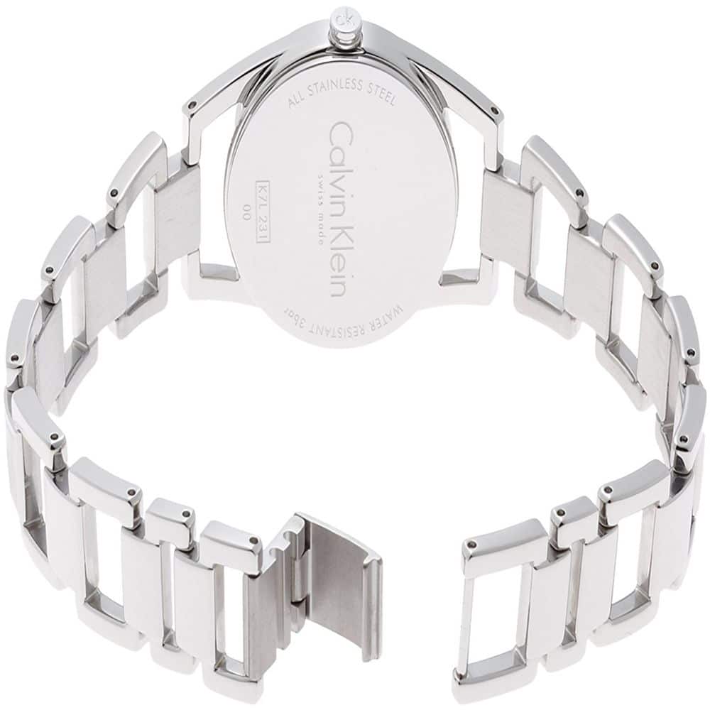  Shop Authentic Calvin Klein Dainty Silver Dial Silver Steel Strap Watch for Women - K7L23146 - Luxxuri