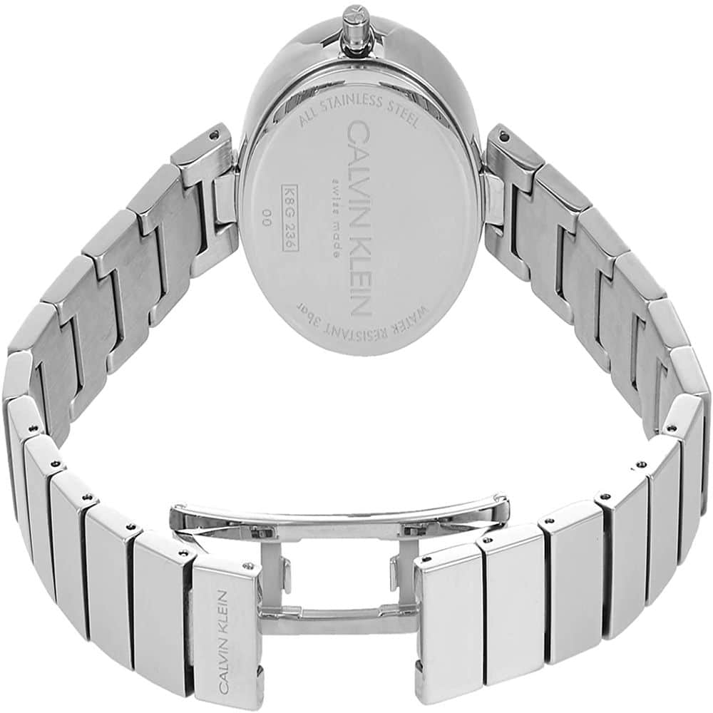  Shop Authentic Calvin Klein Authentic White Dial Silver Steel Strap Watch for Women - K8G23146 - Luxxuri