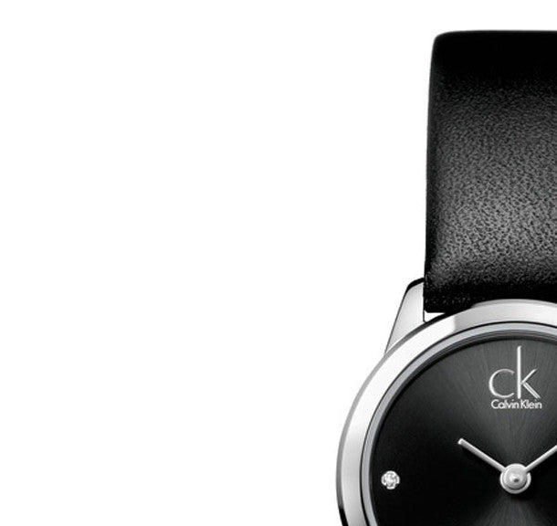  Shop Authentic Calvin Klein Minimal Black Dial Black Leather Strap Watch for Women - K3M231CS - Luxxuri